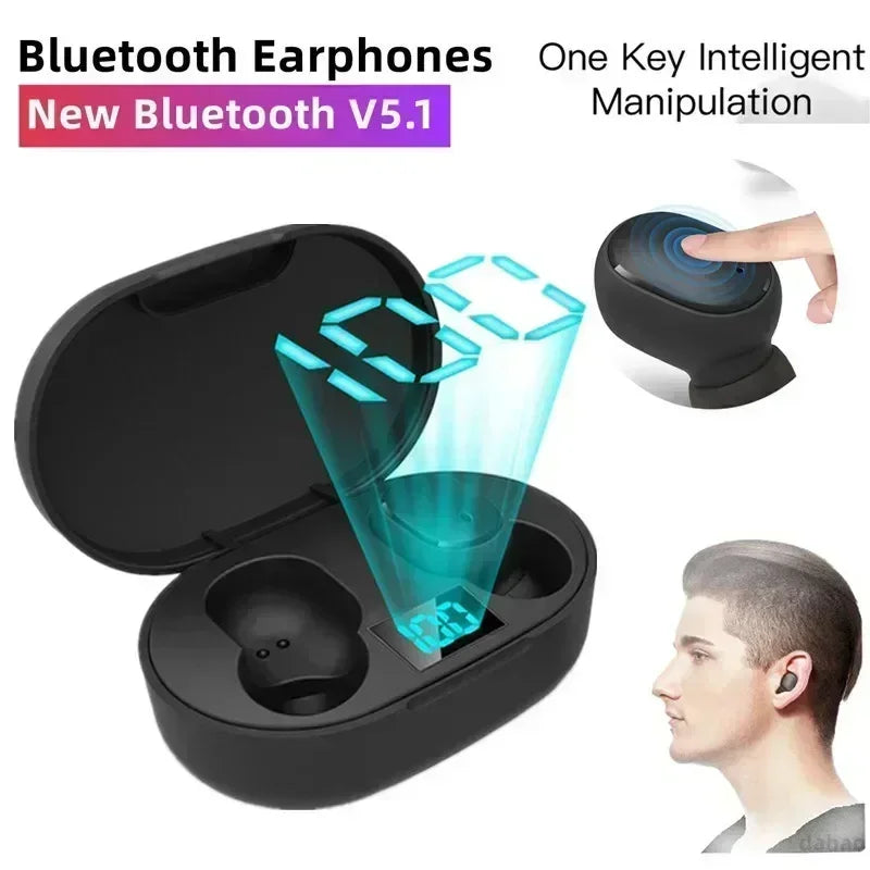 E6S Wireless Bluetooth Earphones | Noise Cancelling TWS Sport Buds ID