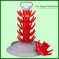 Tree-Shaped Bottle Drying Rack - 4-Tier Wine & Beer Drainer