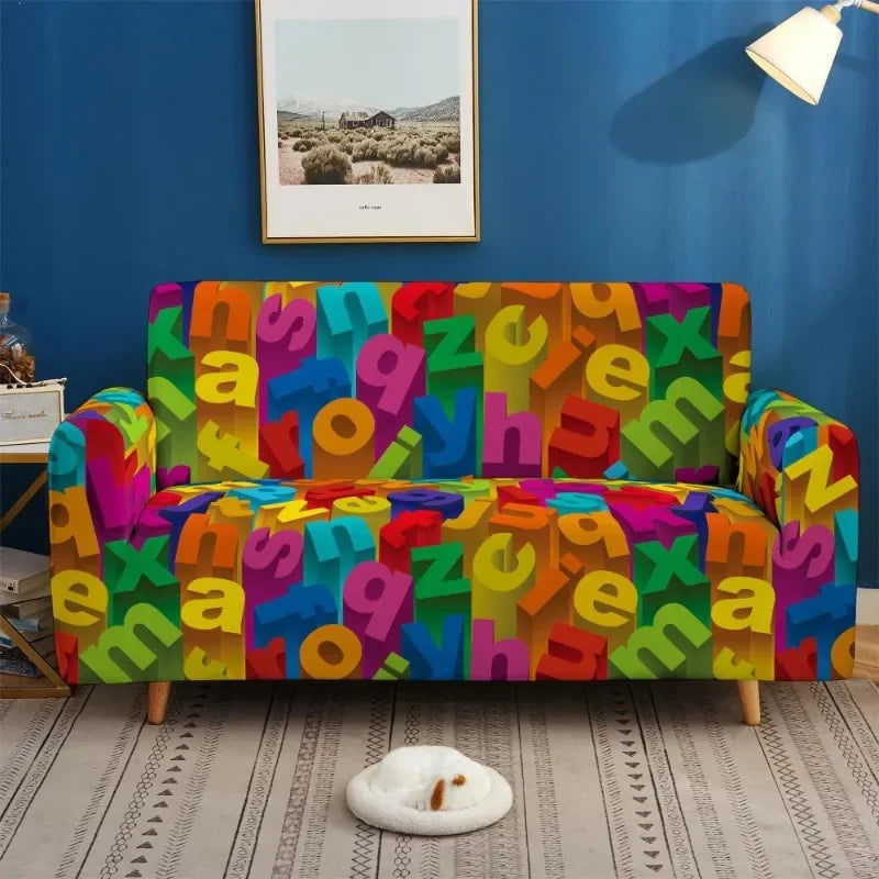 3D Elastic Sofa Covers - Stretch Spandex Couch Slipcover Set