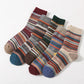5 Pairs Women's Winter Socks | Retro Japanese Ethnic Knit Wool Blend