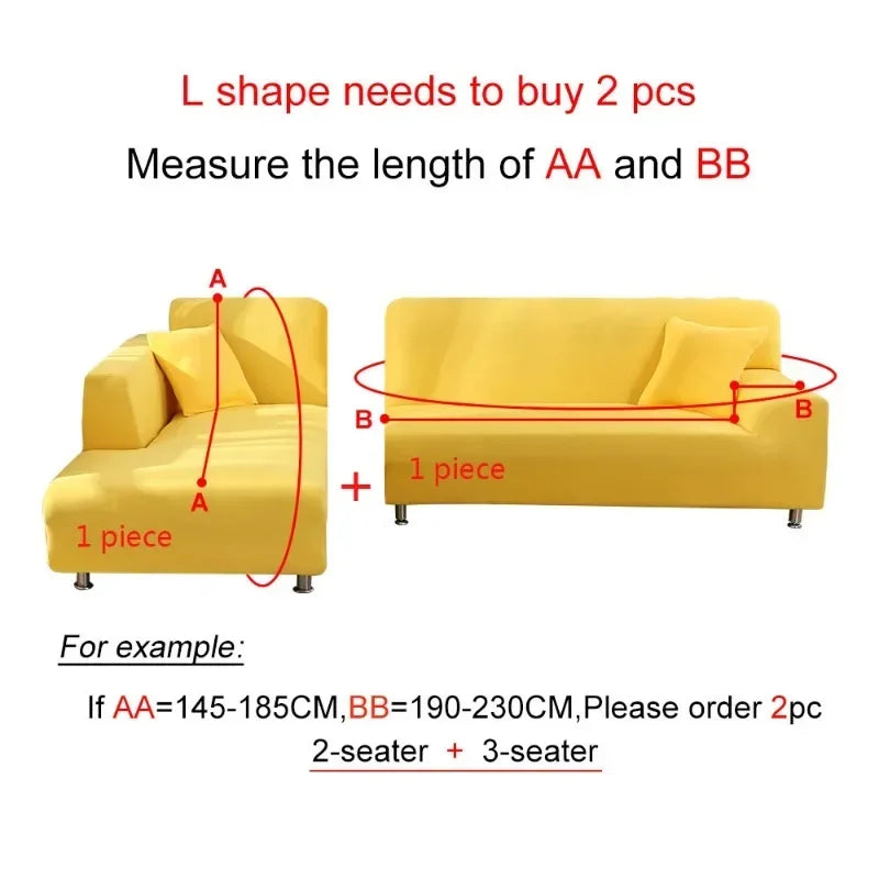 3D Elastic Sofa Covers - Stretch Spandex Couch Slipcover Set