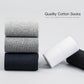 10-Pack Men’s Breathable Cotton Business Socks - Black 6-12