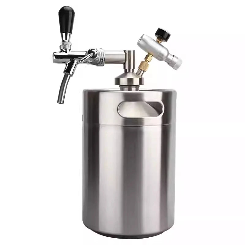 Mini Keg Growler Kit 2L - Stainless Steel Beer Dispenser