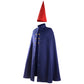 Anime Garden Cape Costume | Wirt Cosplay Cloak with Pointed Red Hat