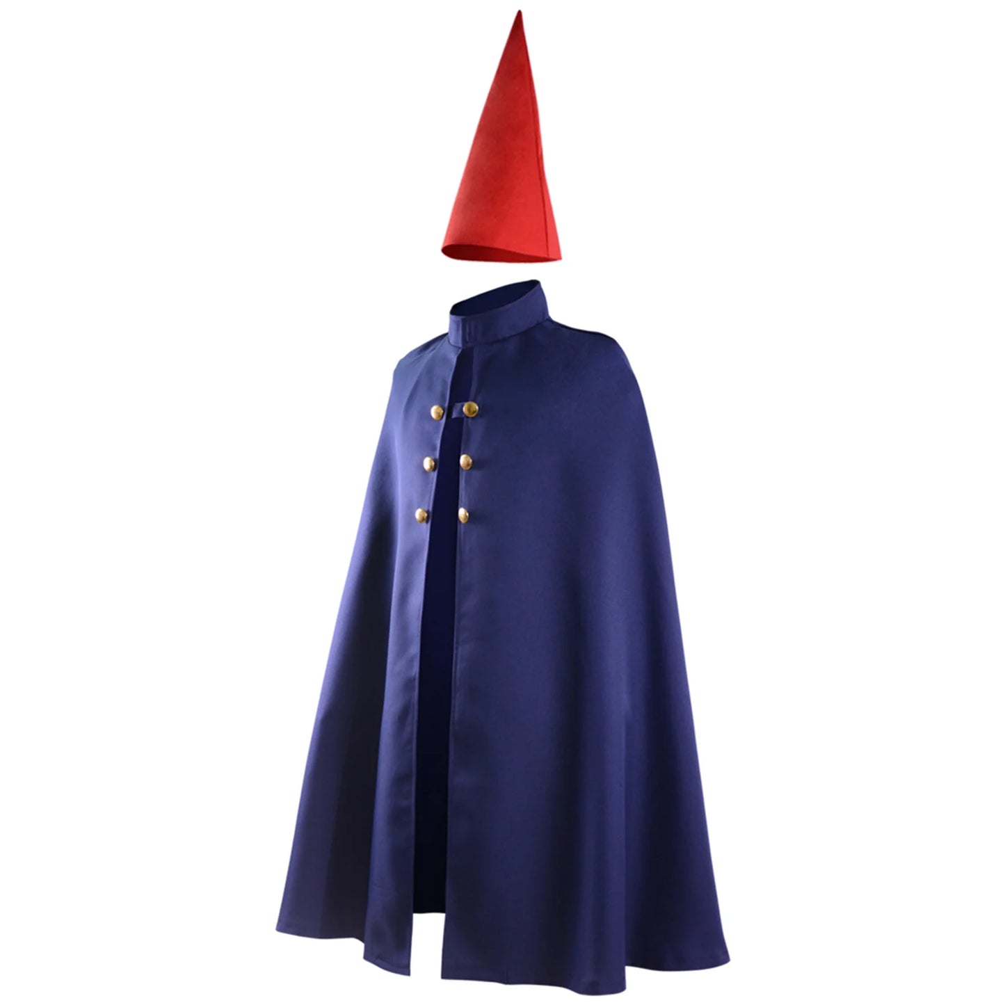 Anime Garden Cape Costume | Wirt Cosplay Cloak with Pointed Red Hat