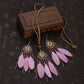 Feather Necklace Earring Set | Vintage Sun Pattern Handmade Jewellery