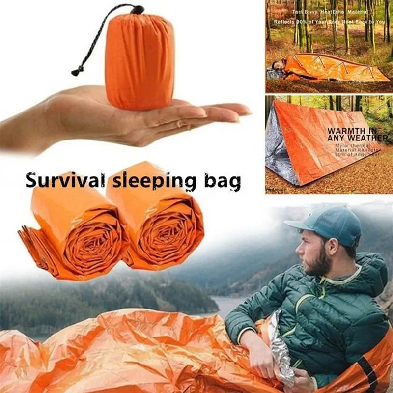 Survival Sleeping Bag - Thermal Waterproof Emergency Bivvy