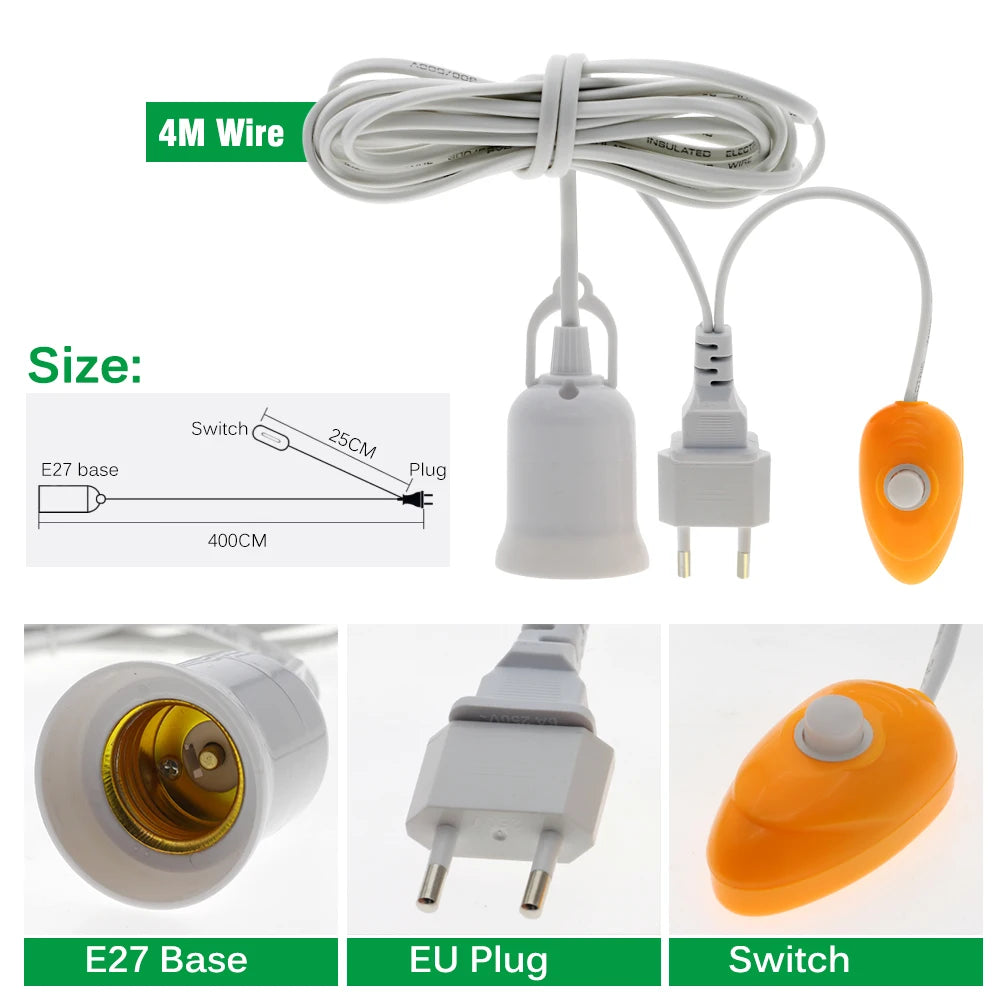 Full Spectrum LED Growth Lamp | 48W Greenhouse Plant Light & Bracket