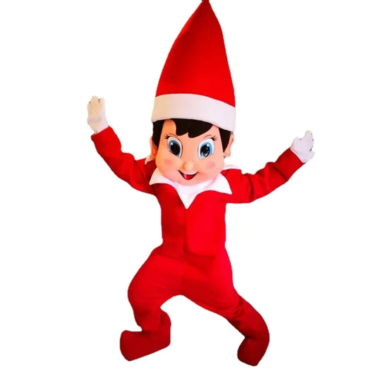 Naughty Elf Adult Mascot Costume - Funny Cartoon Fancy Dress