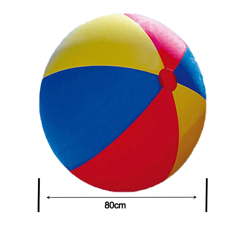 Giant Inflatable Soccer Ball | 80cm Heavy-Duty PVC Outdoor Lawn Game
