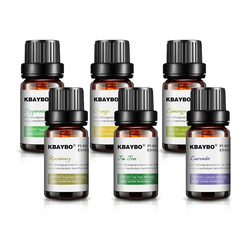 6 Essential Oils Aromatherapy Set | Pure Scents for Diffuser & Spa
