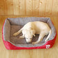Large Dog Bed Warm Square Nest | Plush Pet Kennel Puppy Basket Cushion