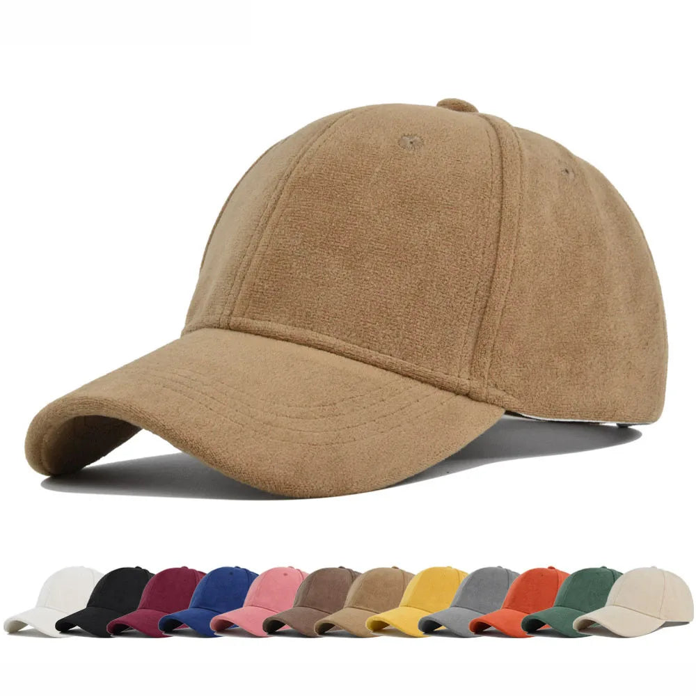 Retro Suede Baseball Cap | Adjustable Hip Hop Snapback Sun Visor