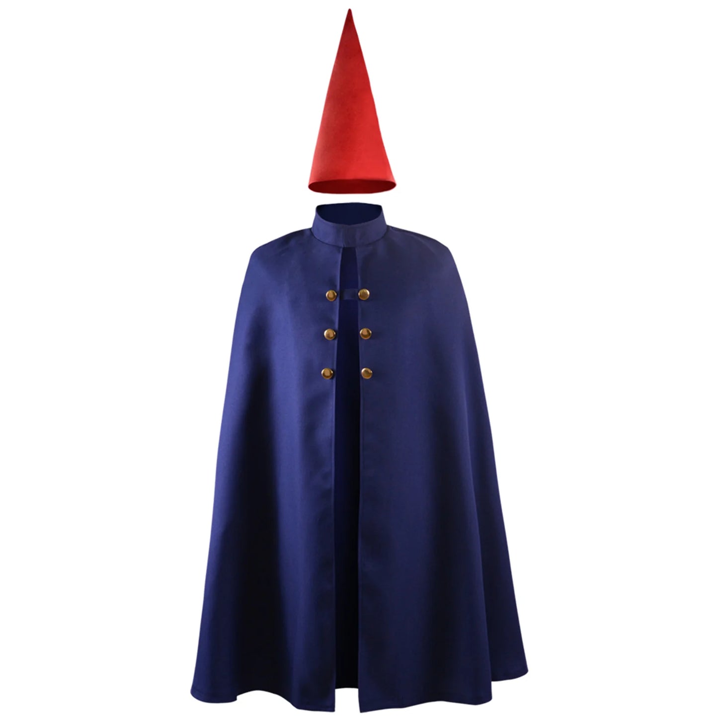 Anime Garden Cape Costume | Wirt Cosplay Cloak with Pointed Red Hat
