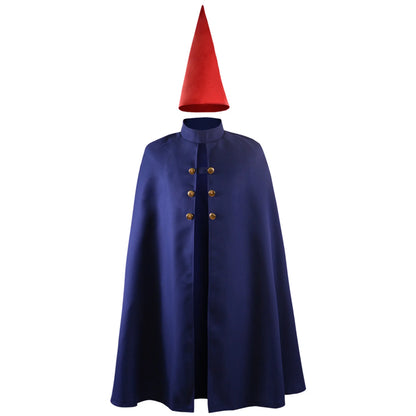Anime Garden Cape Costume | Wirt Cosplay Cloak with Pointed Red Hat
