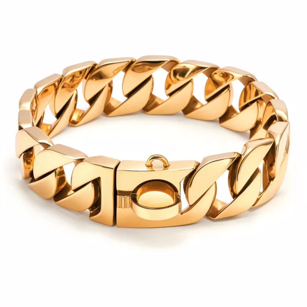 Heavy Duty Stainless Steel Dog Chain Collar - Training & Show Collar