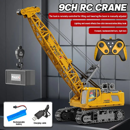 15CH RC Spray Crane Truck | Alloy Metal Remote Control Engineering Toy