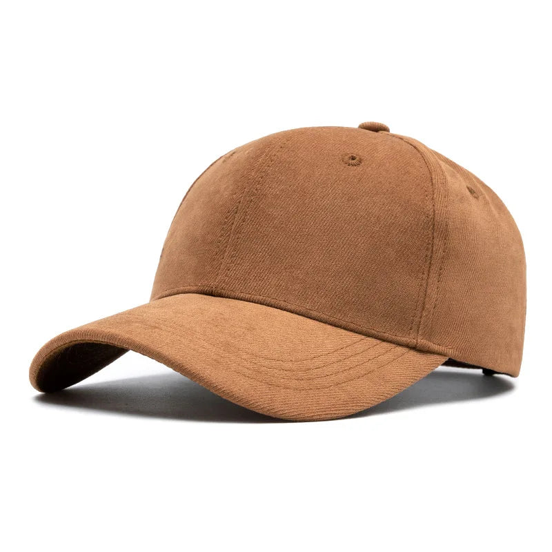 Retro Suede Baseball Cap | Adjustable Hip Hop Snapback Sun Visor