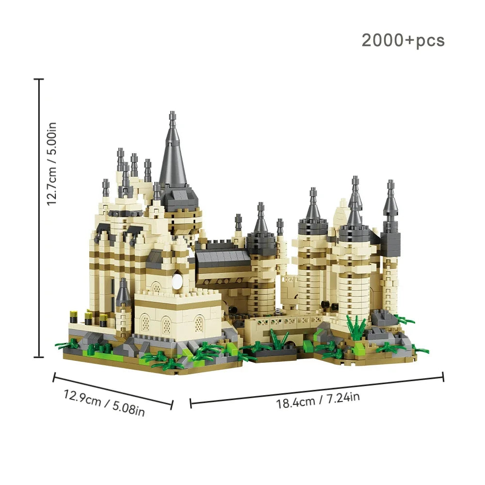 Educational DIY Magic Castle Building Set Medieval Architecture Creative Technical MOC Assembly Bricks Gift Kids Adults Holiday