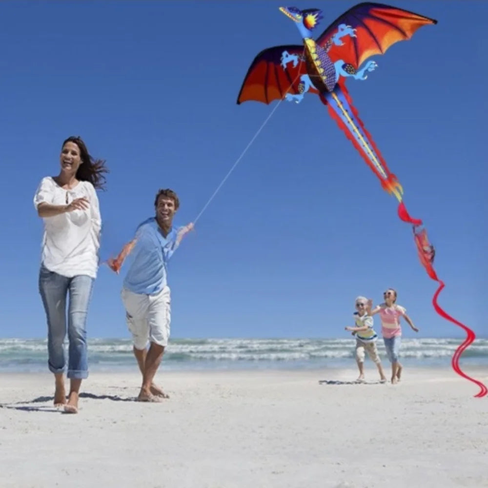 3D Dragon Kite Pterosaur | 100m Line Lifelike Kids Outdoor Beach Toy