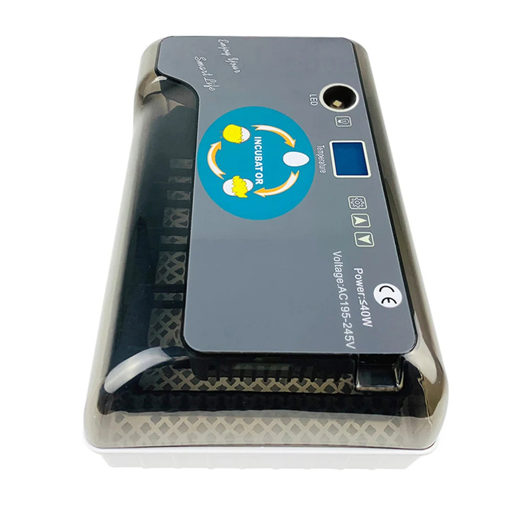 Digital 12 Egg Incubator - Automatic Hatcher with Egg Tester