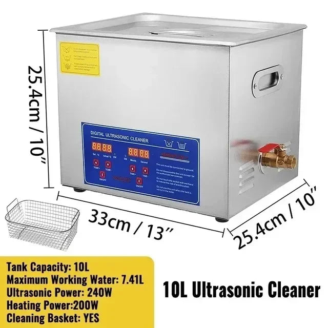 Industrial Ultrasonic Cleaner - 22L 30L Heated Digital Bath