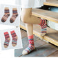 5 Pairs Women's Winter Socks | Retro Japanese Ethnic Knit Wool Blend