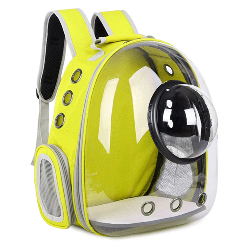 Transparent Cat Backpack - Breathable Space Capsule Pet Carrier