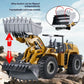RC Bulldozer 1/14 Scale | 10CH Heavy Duty All-Alloy Metal Wheel Loader