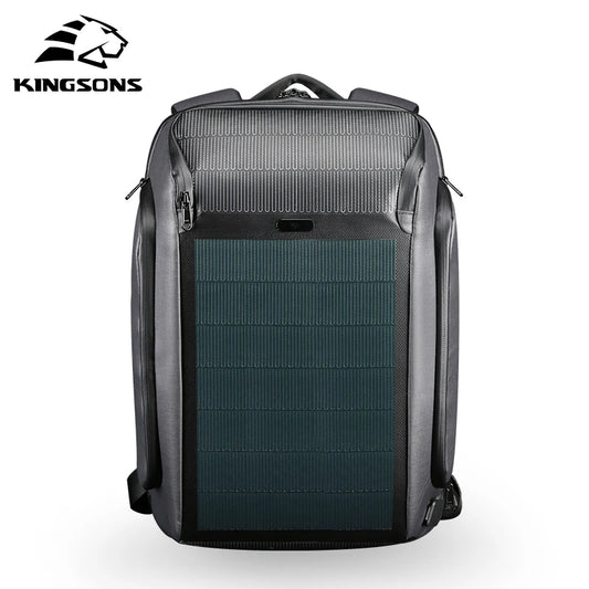 Solar Laptop Backpack | 15.6" USB Charging Anti-Theft Travel Bag