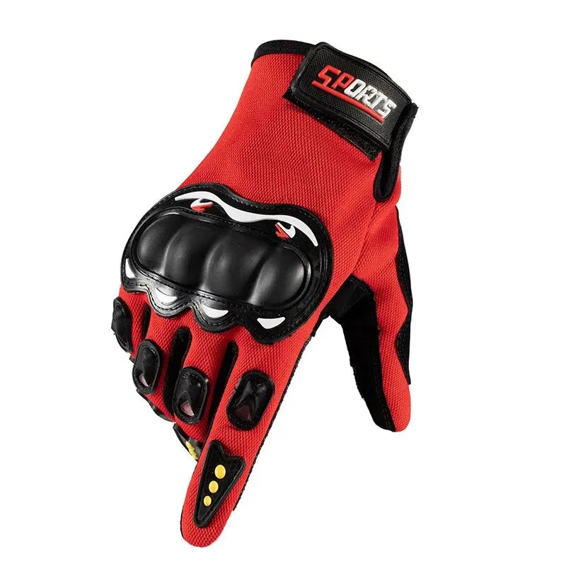 Touch Screen Motorcycle Gloves | Hard Knuckle Armoured Cycling Racing