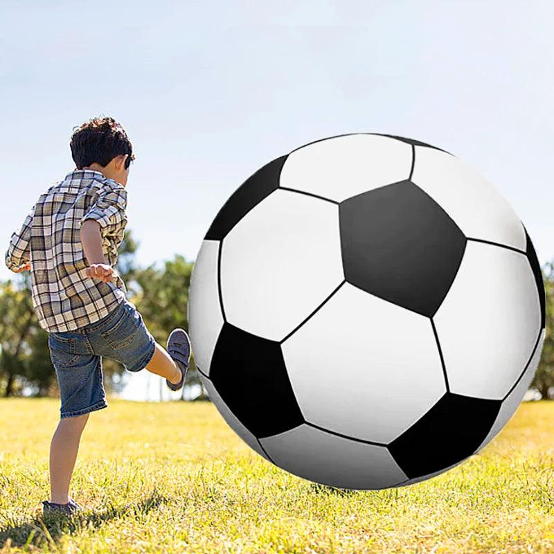 Giant Inflatable Soccer Ball | 80cm Heavy-Duty PVC Outdoor Lawn Game