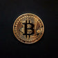 Physical Bitcoin Coin - Gold Plated BTC Commemorative Token