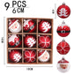 9-Piece 6cm Christmas Ball Ornaments - Shatterproof Baubles