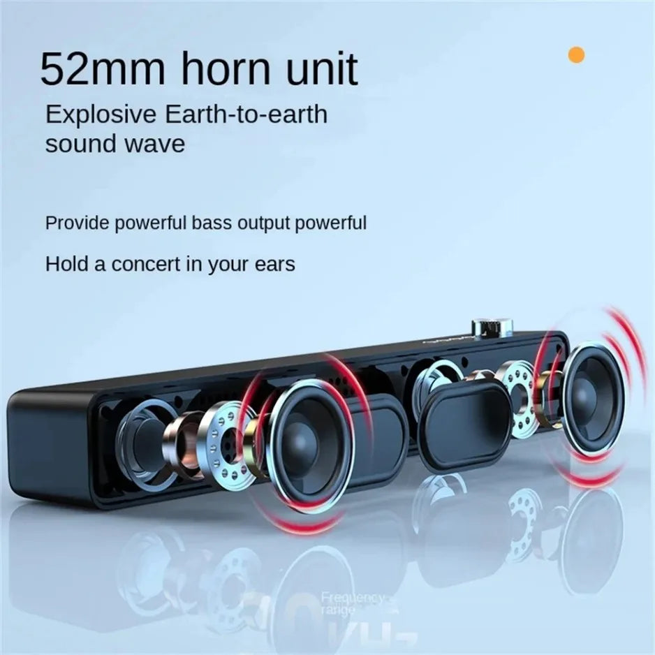 Bluetooth TV Soundbar | Wireless Home Theatre Audio Speaker System Set