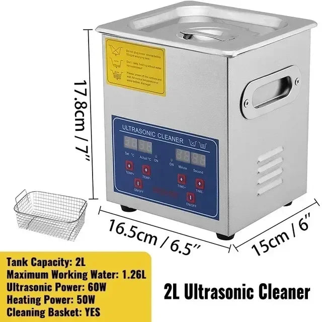 Industrial Ultrasonic Cleaner - 22L 30L Heated Digital Bath