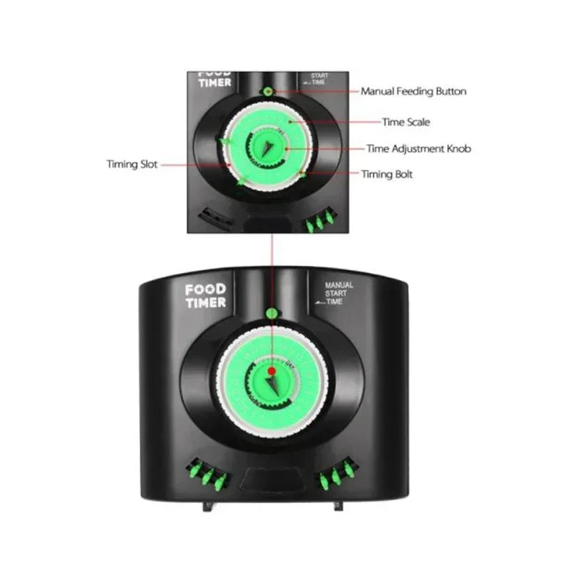 Digital Automatic Fish Feeder - Programmable Aquarium Timer