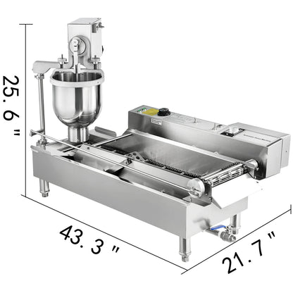 Automatic Commercial Donut Machine - 7L Hopper, 3KW/6KW Power