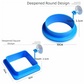 Floating Aquarium Feeding Ring Set - 2pc Square & Circle Trays