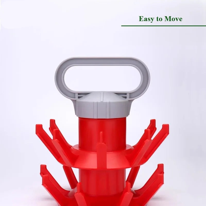 Tree-Shaped Bottle Drying Rack - 4-Tier Wine & Beer Drainer