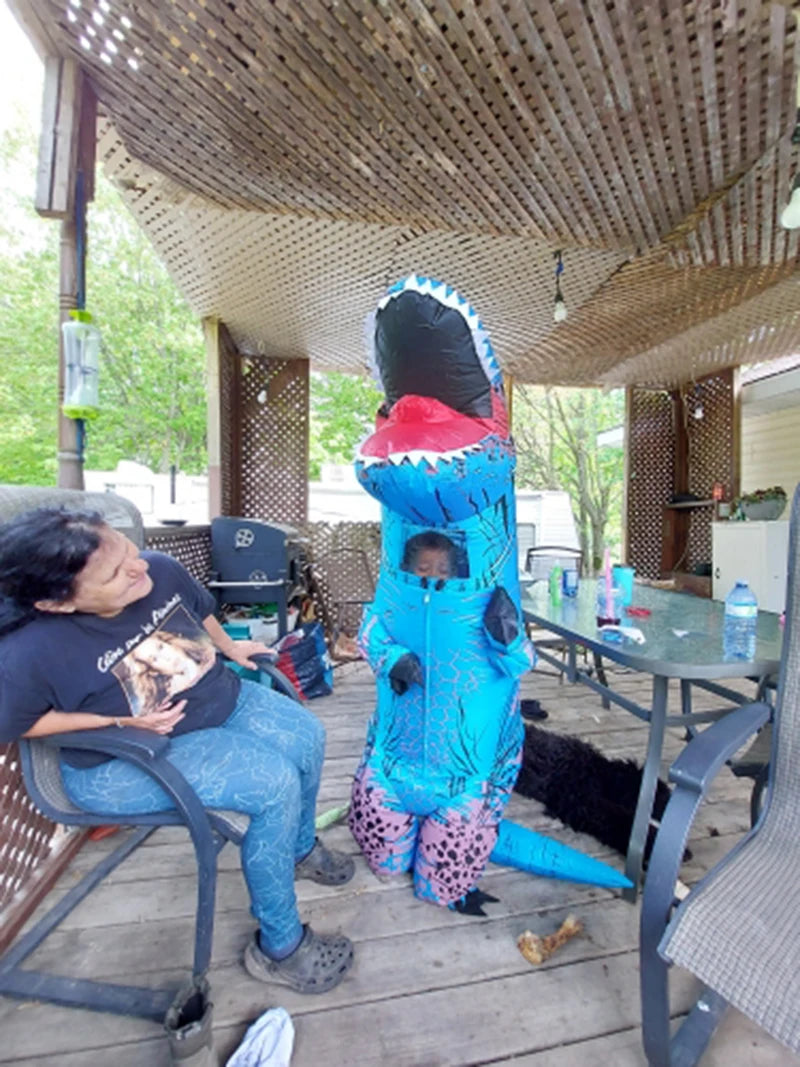 Inflatable T-Rex Dinosaur Costume | Full Body Kids & Adult Cosplay Suit