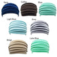 Nonslip Elastic Yoga Headband - Wide Navy Sports Hairband