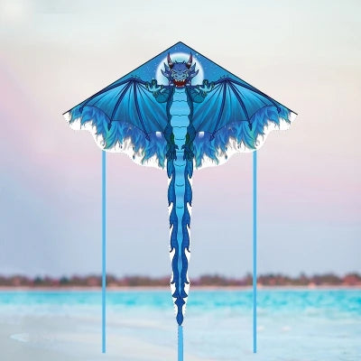 Large Dragon Kite for Kids | Delta Nylon Fabric Outdoor Wind Toy Set