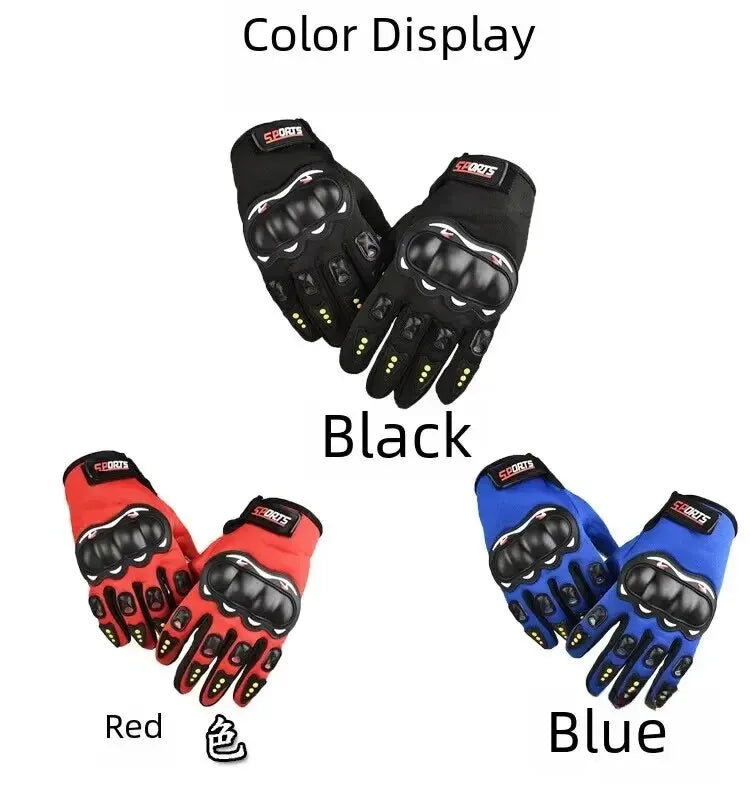 Touch Screen Motorcycle Gloves | Hard Knuckle Armoured Cycling Racing