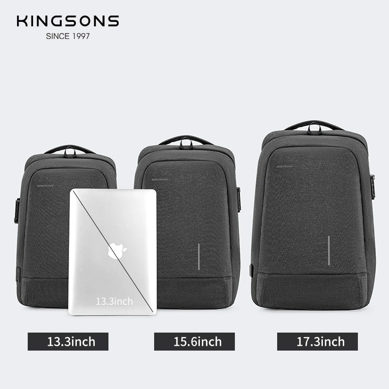 Anti-theft Travel Laptop Backpack - Secure USB Charging Bag