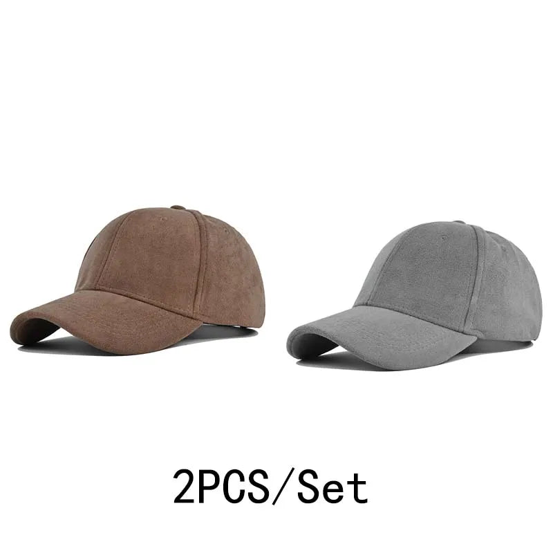 Retro Suede Baseball Cap | Adjustable Hip Hop Snapback Sun Visor