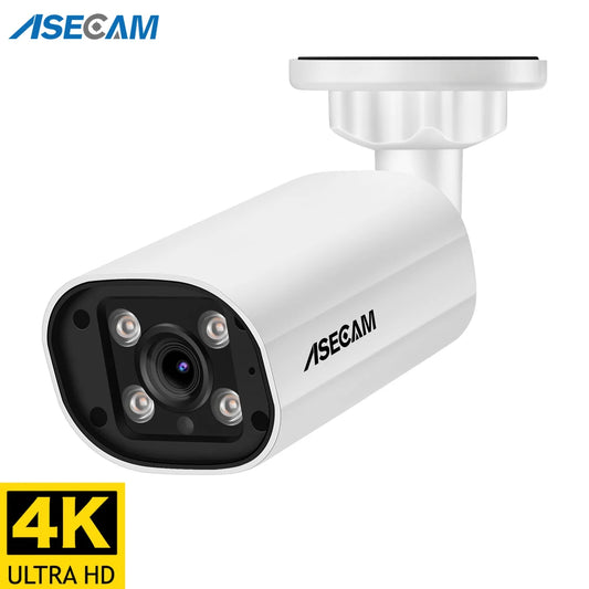 8MP 4K POE IP Camera | Outdoor Human Detection CCTV Audio Security Cam