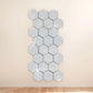 45-Piece Hexagon Mirror Wall Stickers - DIY Decorative Art Tiles