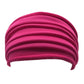Nonslip Elastic Yoga Headband - Wide Navy Sports Hairband