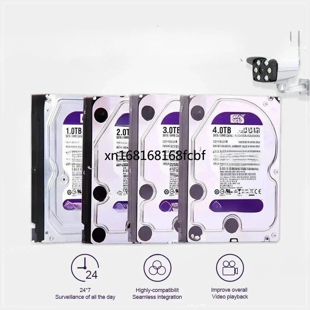 3TB 3.5" Internal Hard Drive - SATA III 6.0Gb/s for CCTV & DVR